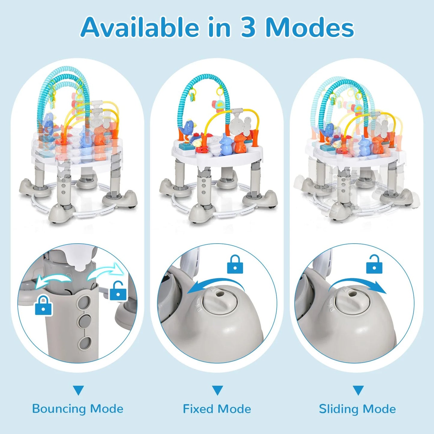 4-in-1 Baby Activity Center with Walker, Bouncer & Play Mat – For Babies Aged 0–2 Years