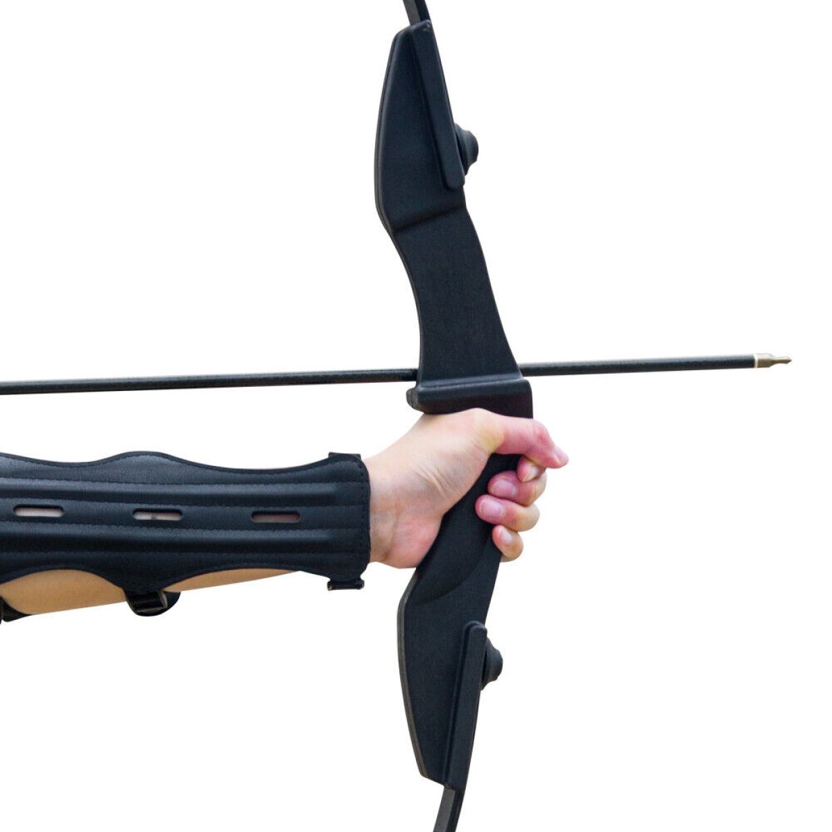 53" Takedown Recurve Bow Set with 6 Fiberglass Arrows, 40lbs Draw Weight – Archery Hunting & Target Practice