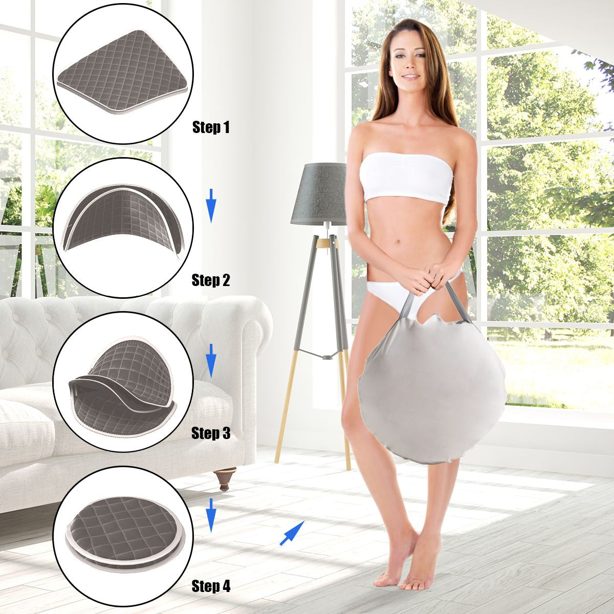 Portable Steam Sauna Spa - Adjustable Temperature Private Sauna Tent