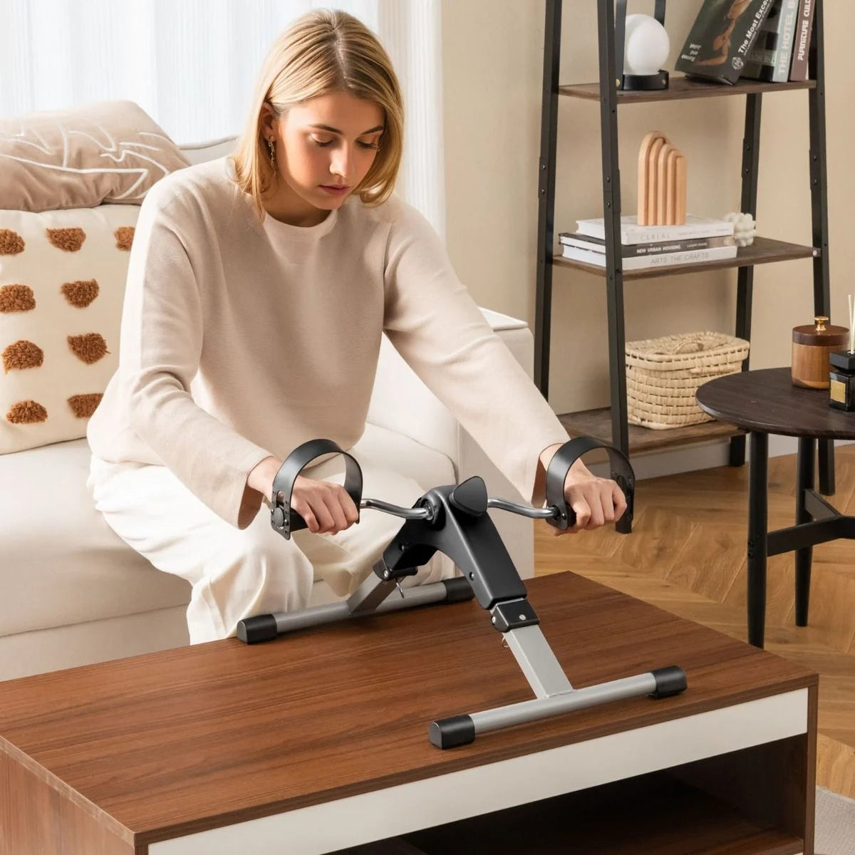 gym pedal Exercise While Sitting with Pedal Bike