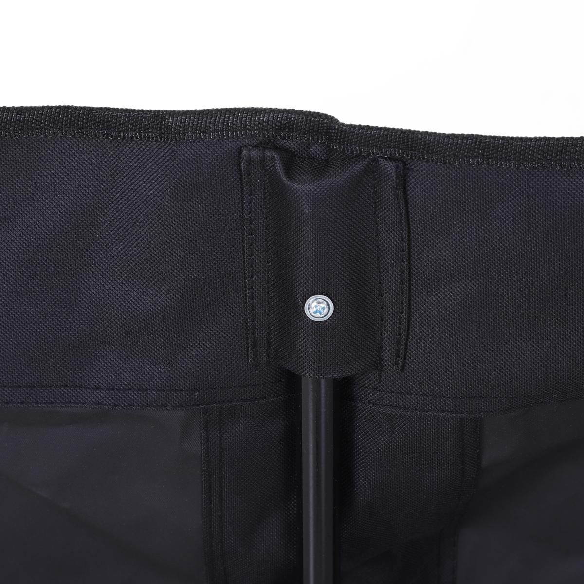 Outsunny 6-Seat Folding Camping Bench with Built-In Cooler – Portable Foldable Outdoor Seating for BBQs, Festivals & Sports (Steel Frame, Black)