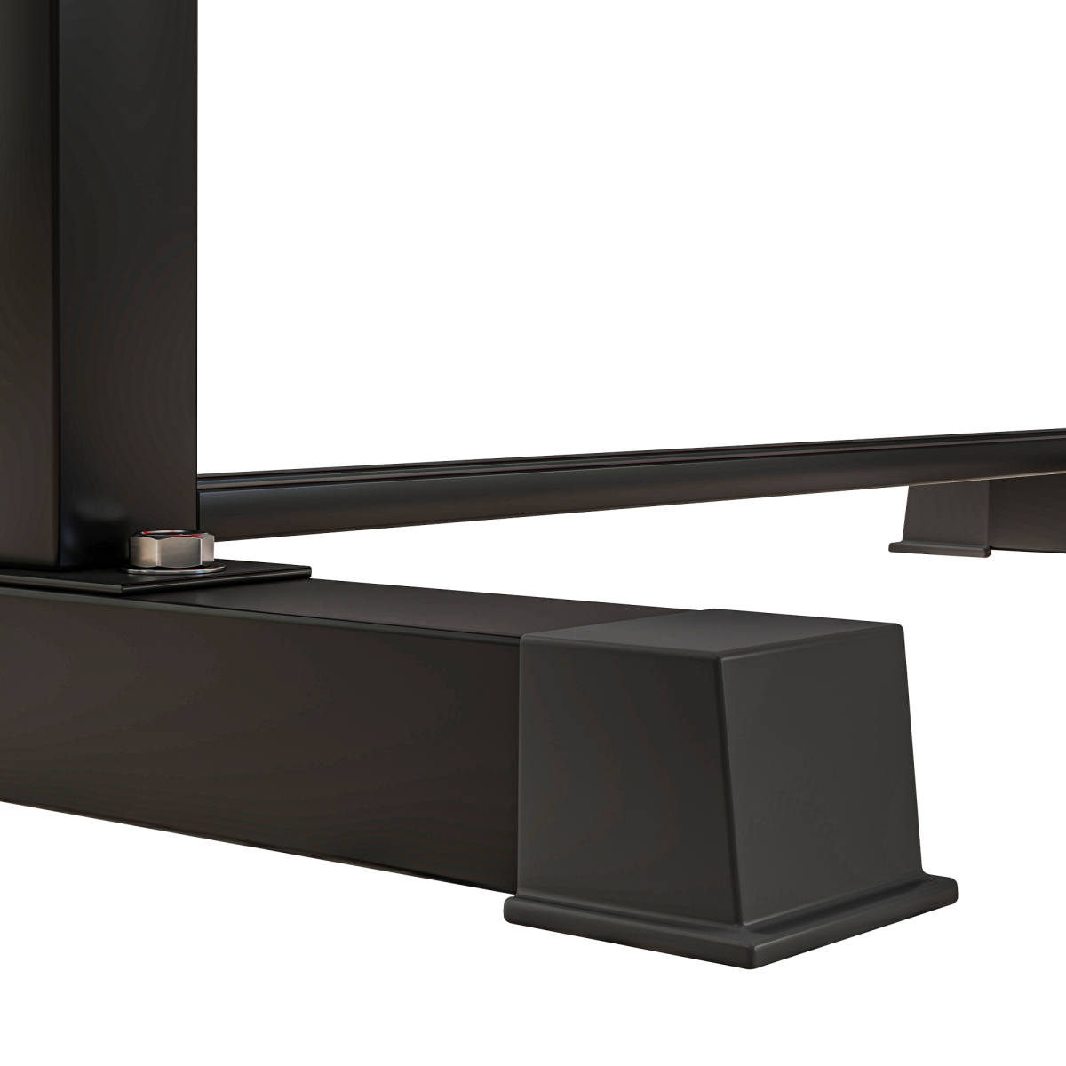 SPORTNOW Flat Weight Bench with Integrated Dumbbell Rack, 300KG Capacity