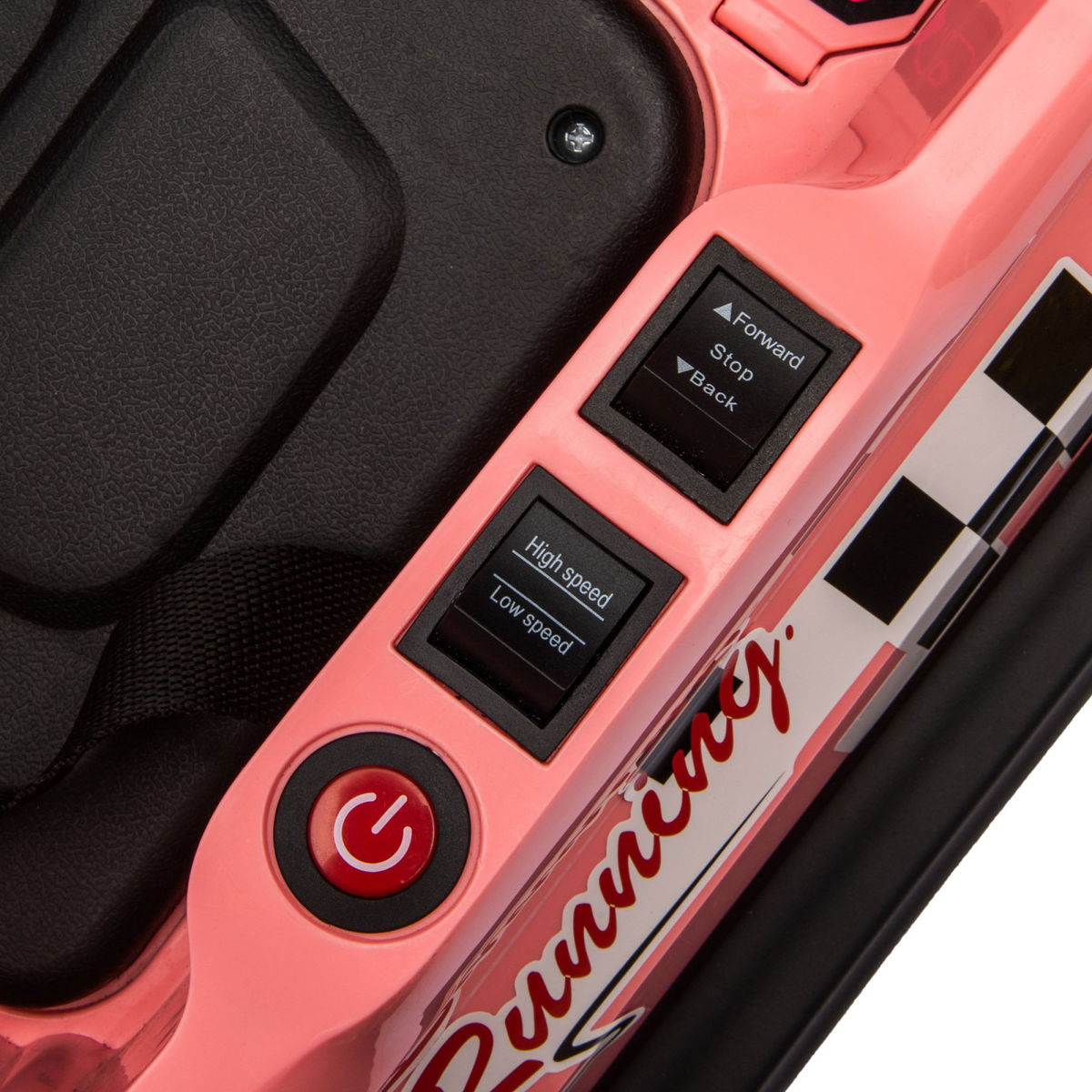 Kids 6V Electric Bumper Car with 360° Spin, Lights & Music – Pink