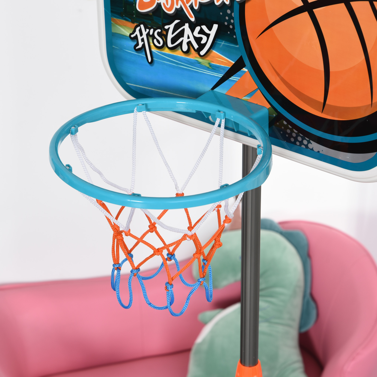 3-in-1 Kids Basketball Hoop Set with Ball & Pump, Adjustable Height, Fillable Base – Ages 3-8