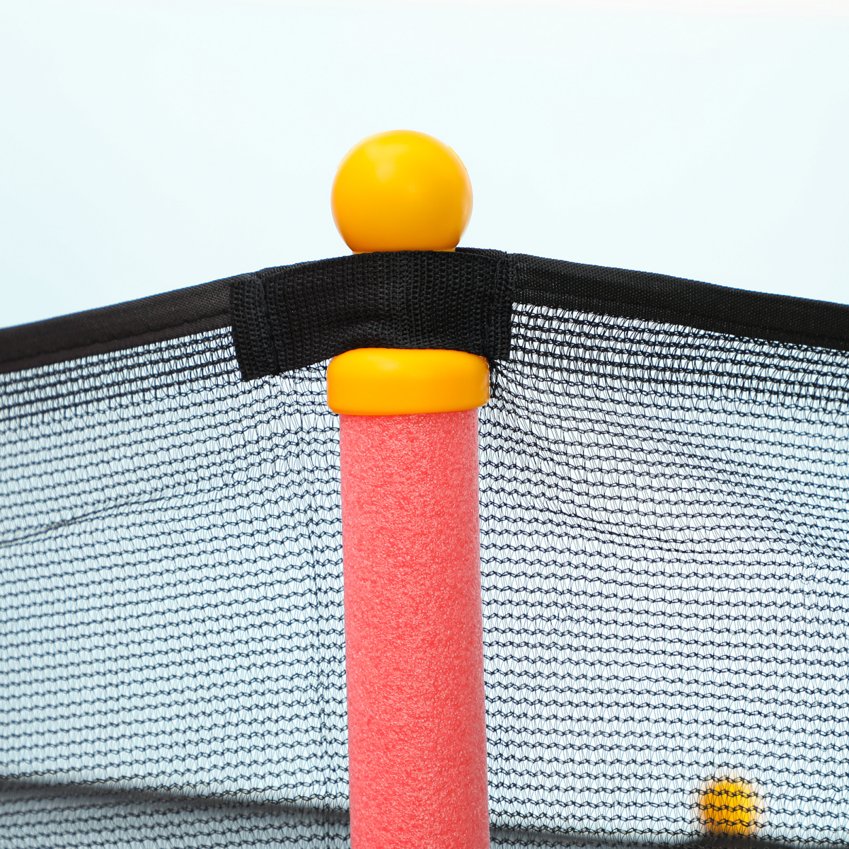 HOMCOM 5.4FT Kids Trampoline with Safety Enclosure for Indoor & Outdoor Play, Ages 3-10, Red