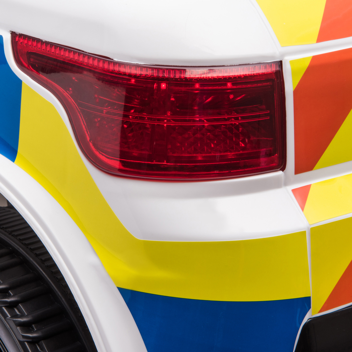 12V Kids Electric Ride-On Police Car with Remote, Siren & Bluetooth – Ages 3-6