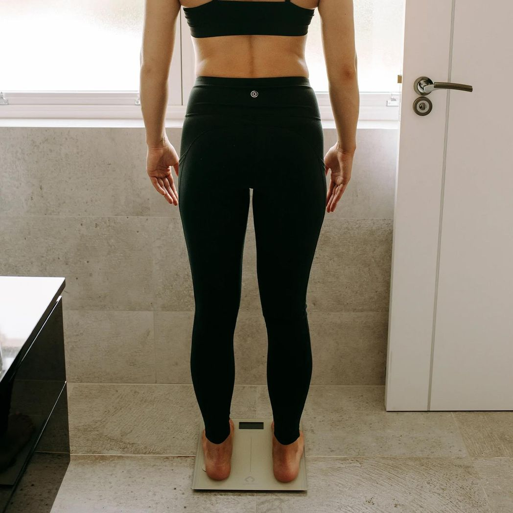 Gymcline Body Analysis Scale with BMI, Muscle & Bone Mass Tracking – Space Grey