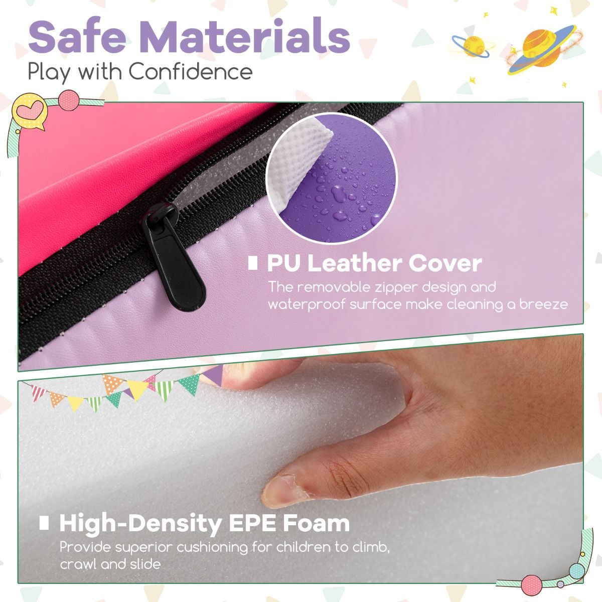 4-Piece Infant Foam Climbing and Crawling Play Set