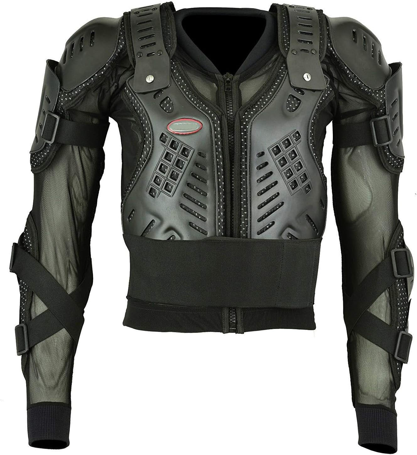 EVO Professional Full Body Armour Jacket | CE-Grade Motorcycle & Motocross Protector for Off-Road, MTB, BMX, Skiing & Skating – Black