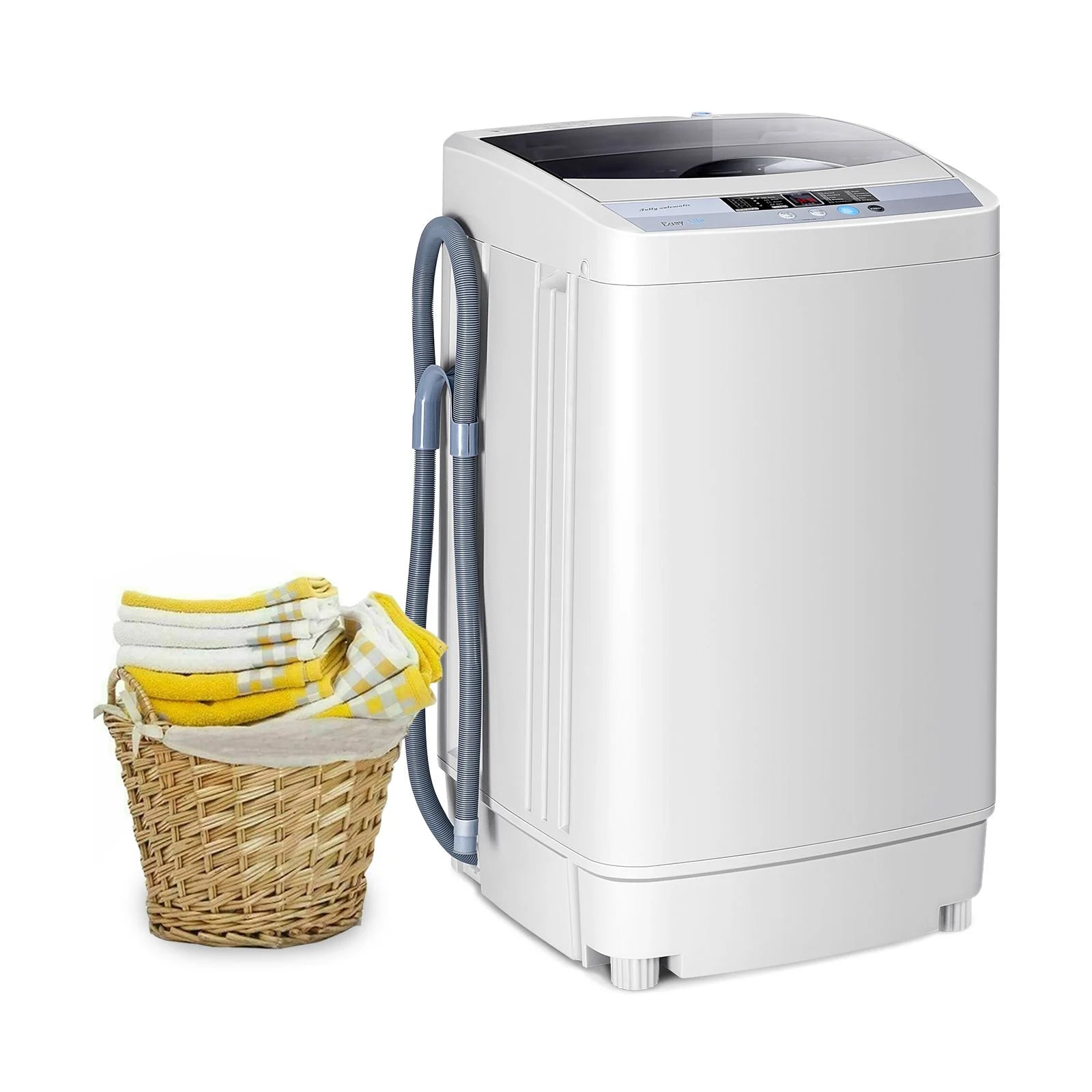 Portable Washing Machine Featuring 8 Water Levels and 10 Washing Programs