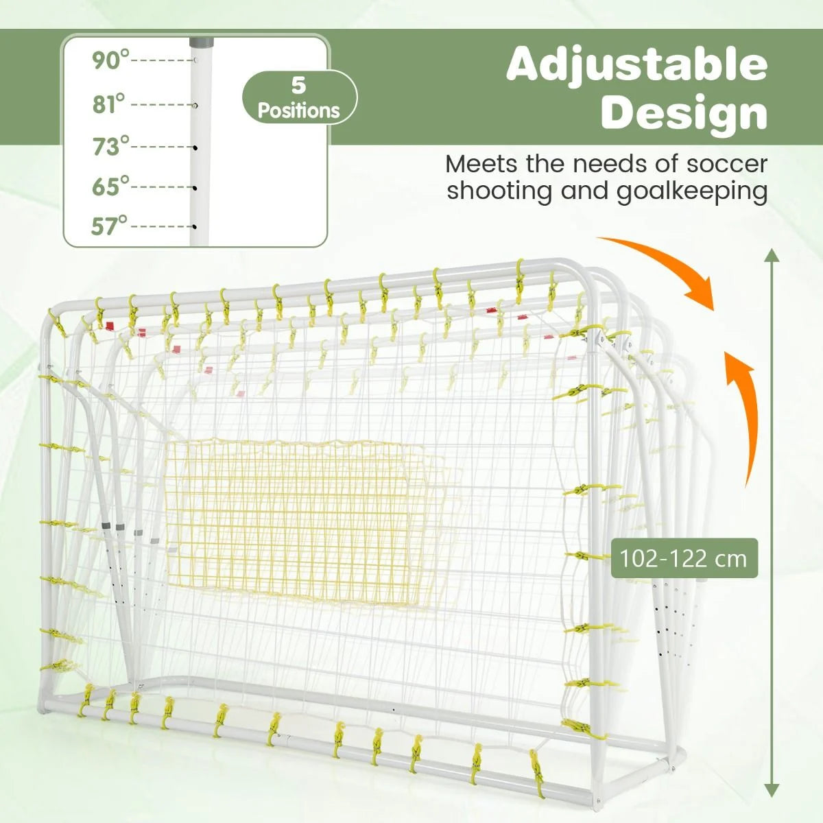 2-in-1 Soccer Rebounder and Goal for Children Aged 6 and Above