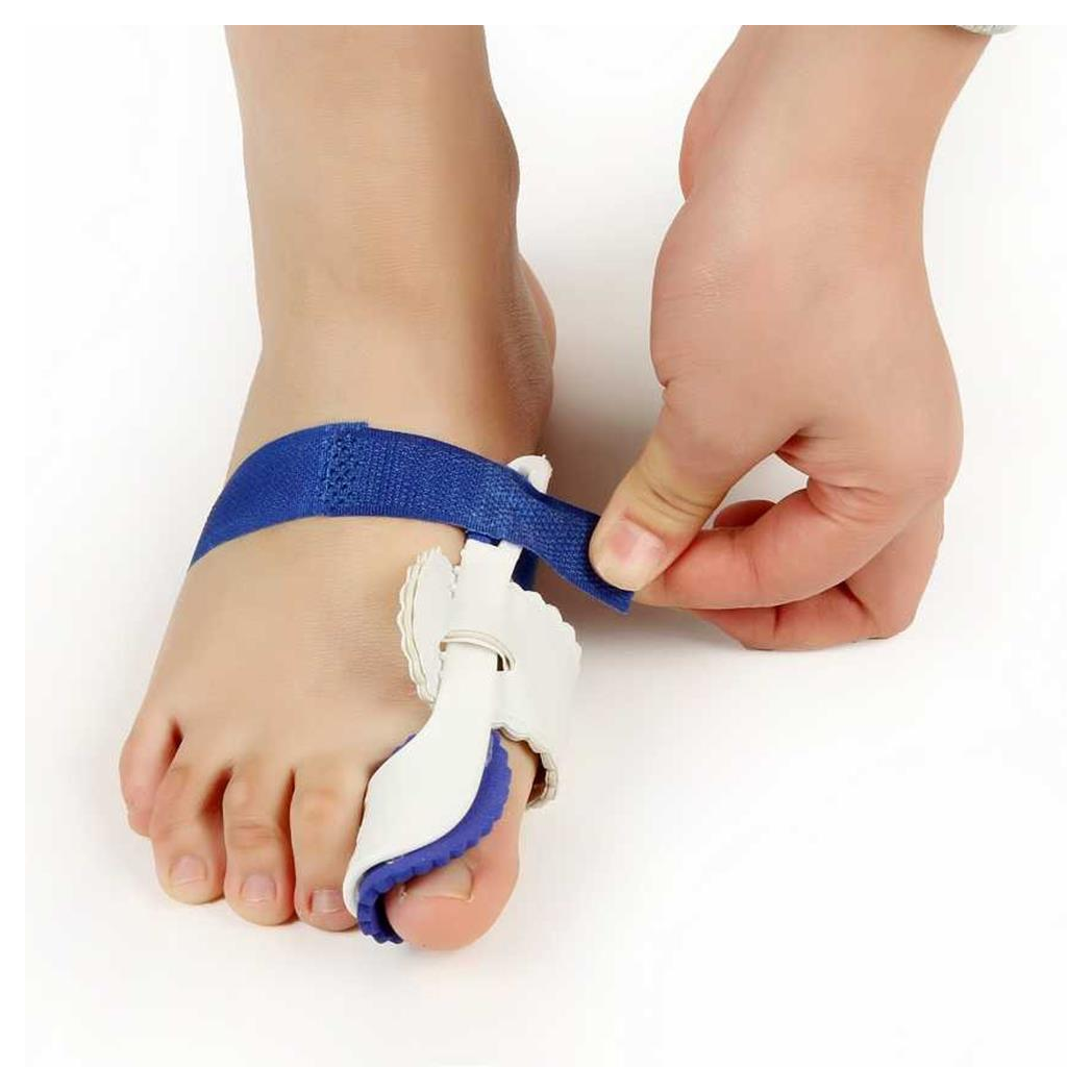 Aquarius Orthopedic Foot Bunion Corrector & Toe Straightener – Adjustable Relief Splint (Blue)