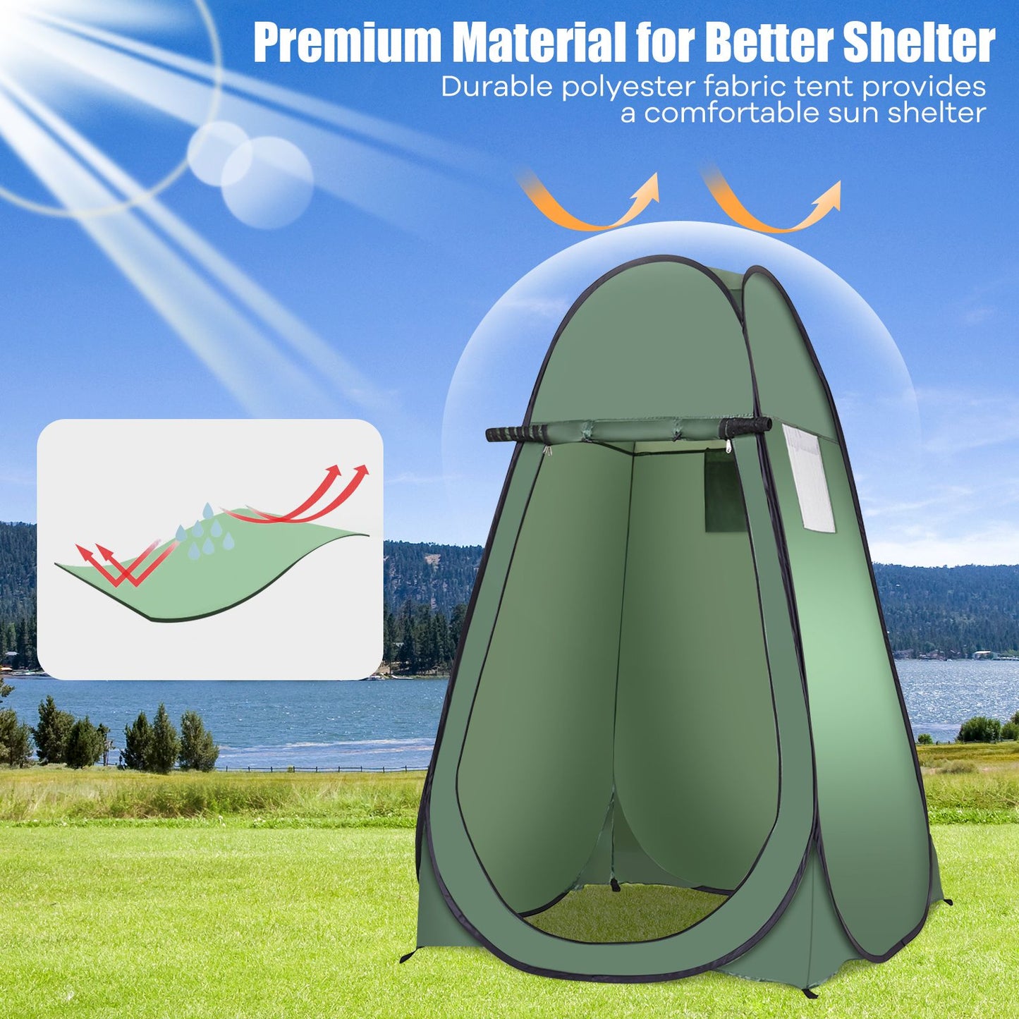 Portable Pop up Camp Tent Dressing Changing Room