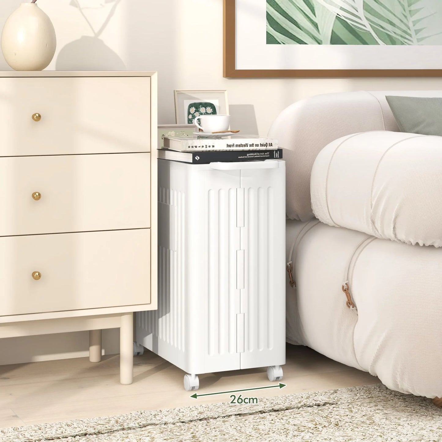 Rolling Yoga Mat Storage Basket Collapsible Laundry Hamper