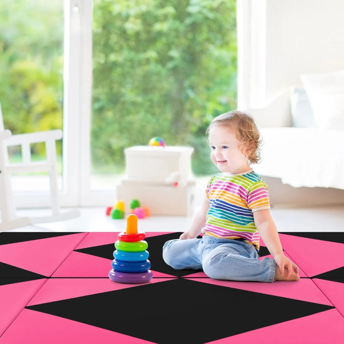 240 cm PU Leather Folding Gymnastics Mat