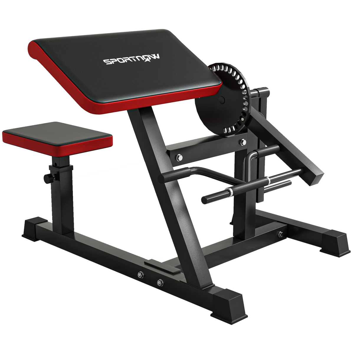SPORTNOW Adjustable Preacher Curl Bench - Elevate Your Home Workout Game! - All Round Fitness