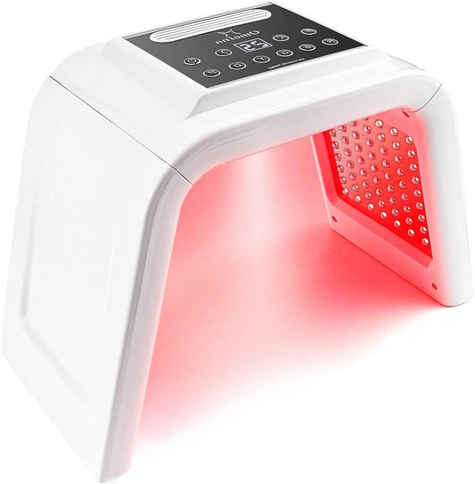 Red Light Therapy Lamp with Nano Spray | 7-Color LED PDT Facial Rejuvenation Machine | 178 LEDs | Anti-Aging, Wrinkle Reduction, Firming & Brightening | Professional Skin Therapy for Home – UK Plug