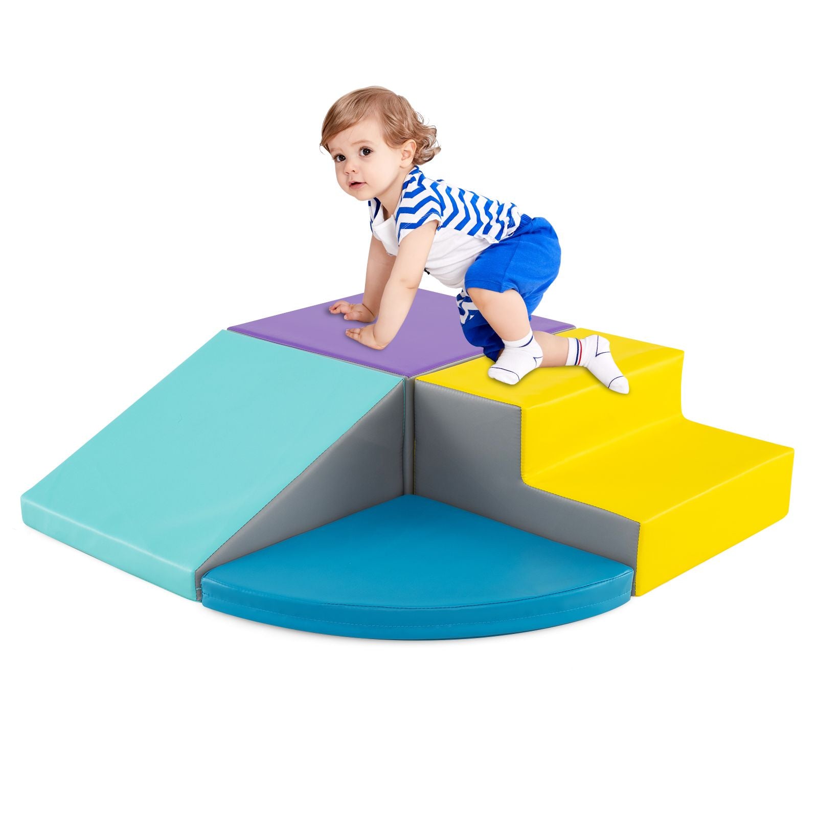 4-Piece Infant Foam Climbing and Crawling Play Set