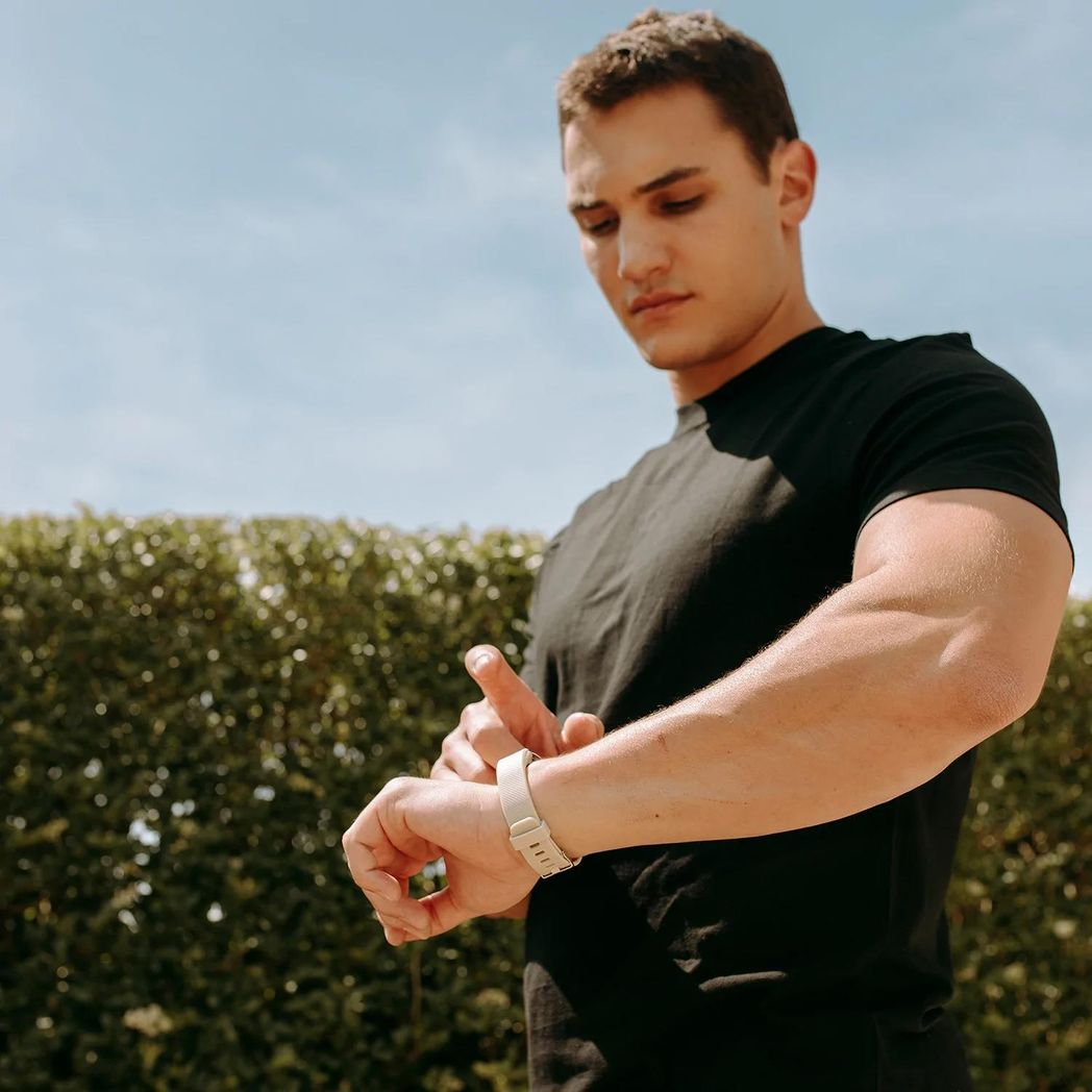 Gymcline Vesper Fitness Tracker w/ Body Temperature, Heart Rate & Sleep Monitoring – Cream