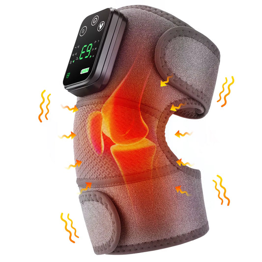 Knee Heating Massager Joint Physiotherapy Hot Compress Vibration Massage Elbow Shoulder Support Thermal Knee Pad Relieve Arthrit