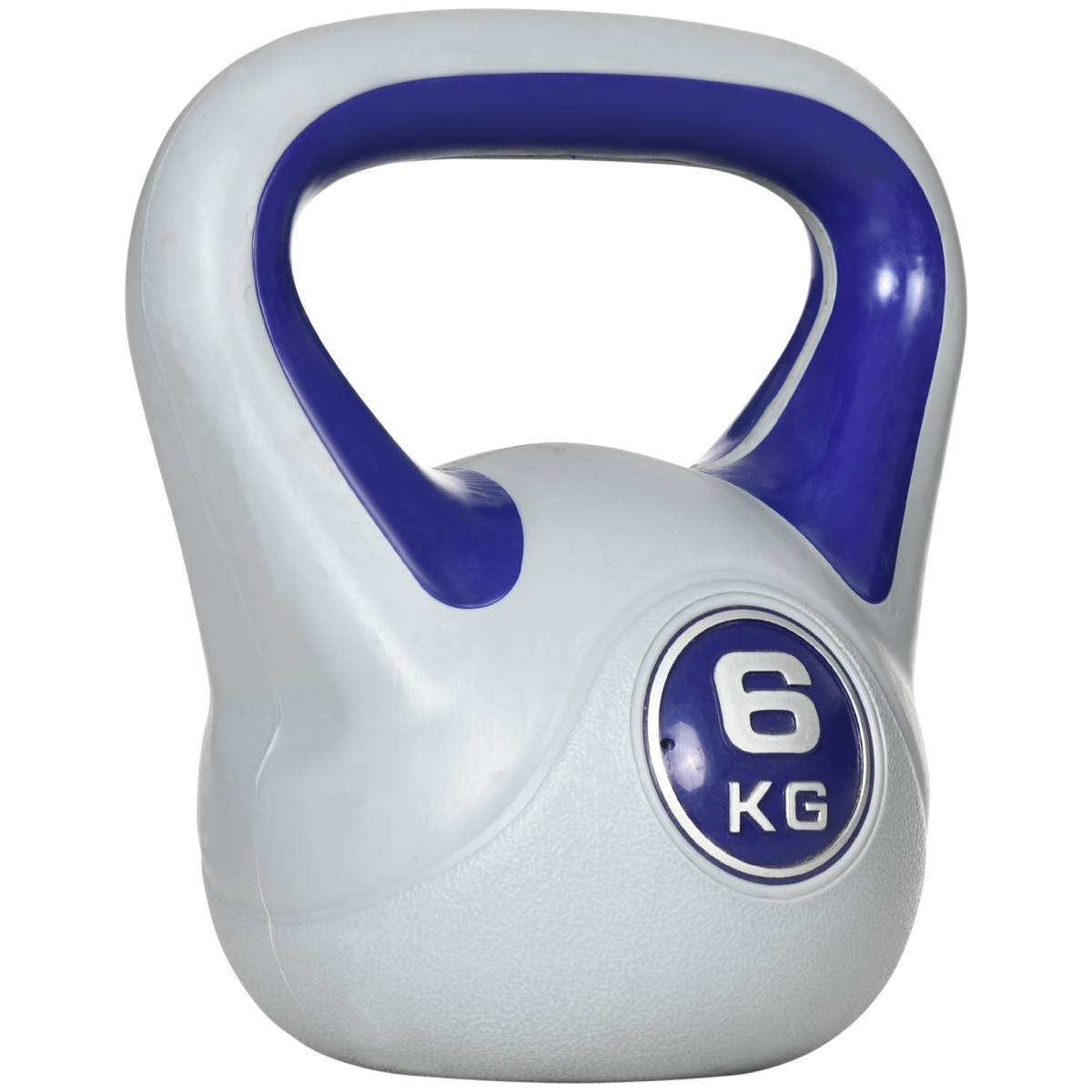 SPORTNOW 6kg Kettlebell: Versatile Home Gym Workout Tool in Purple & Grey - All Round Fitness