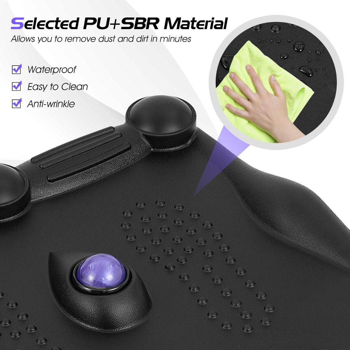 Ergonomic Anti-Fatigue Mat with Integrated Rolling Massage Ball and Pressure Points
