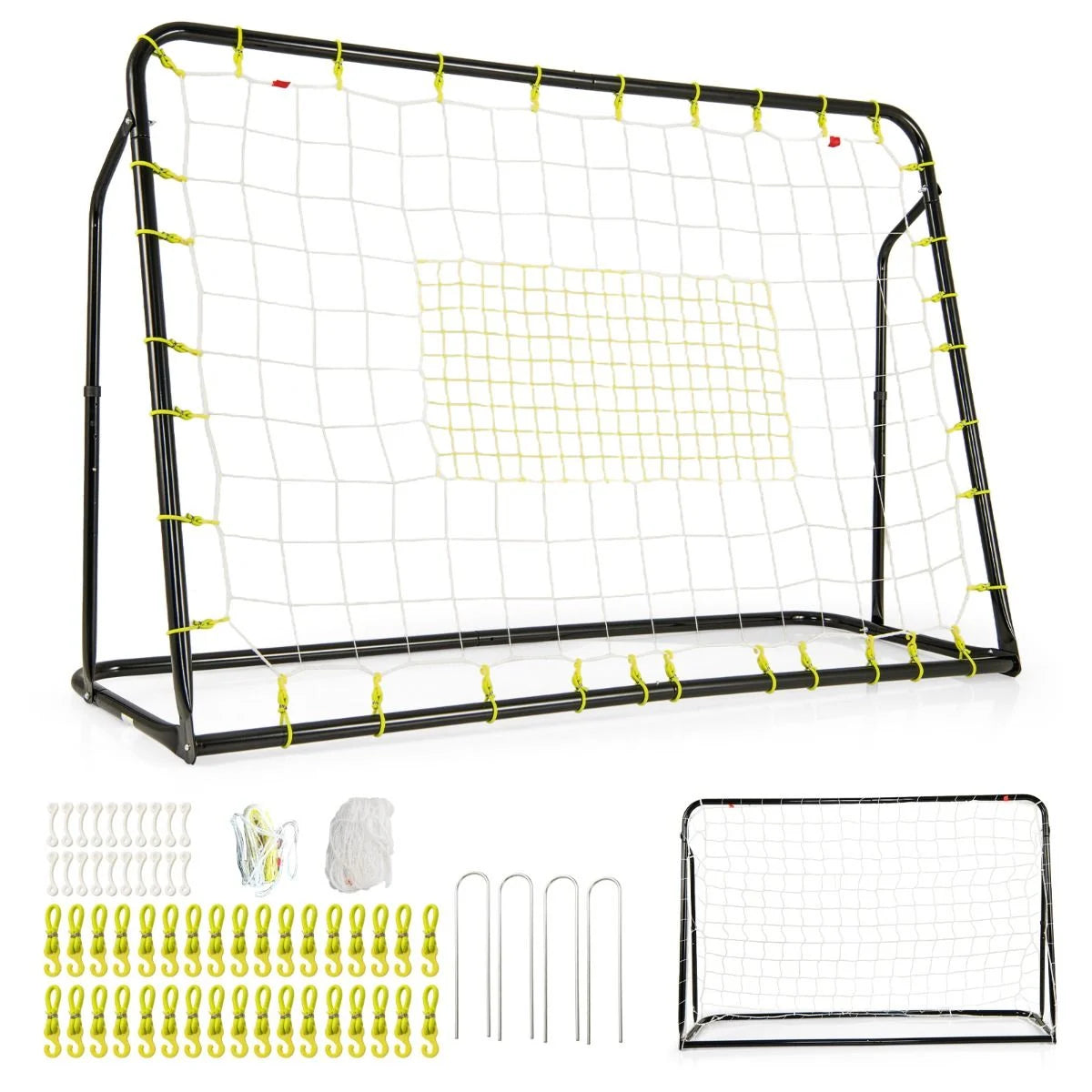 2-in-1 Soccer Rebounder and Goal for Children Aged 6 and Above