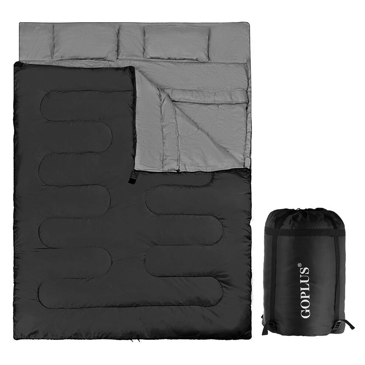 Extra Large Waterproof Double Sleeping Bag with Carrying Bag
