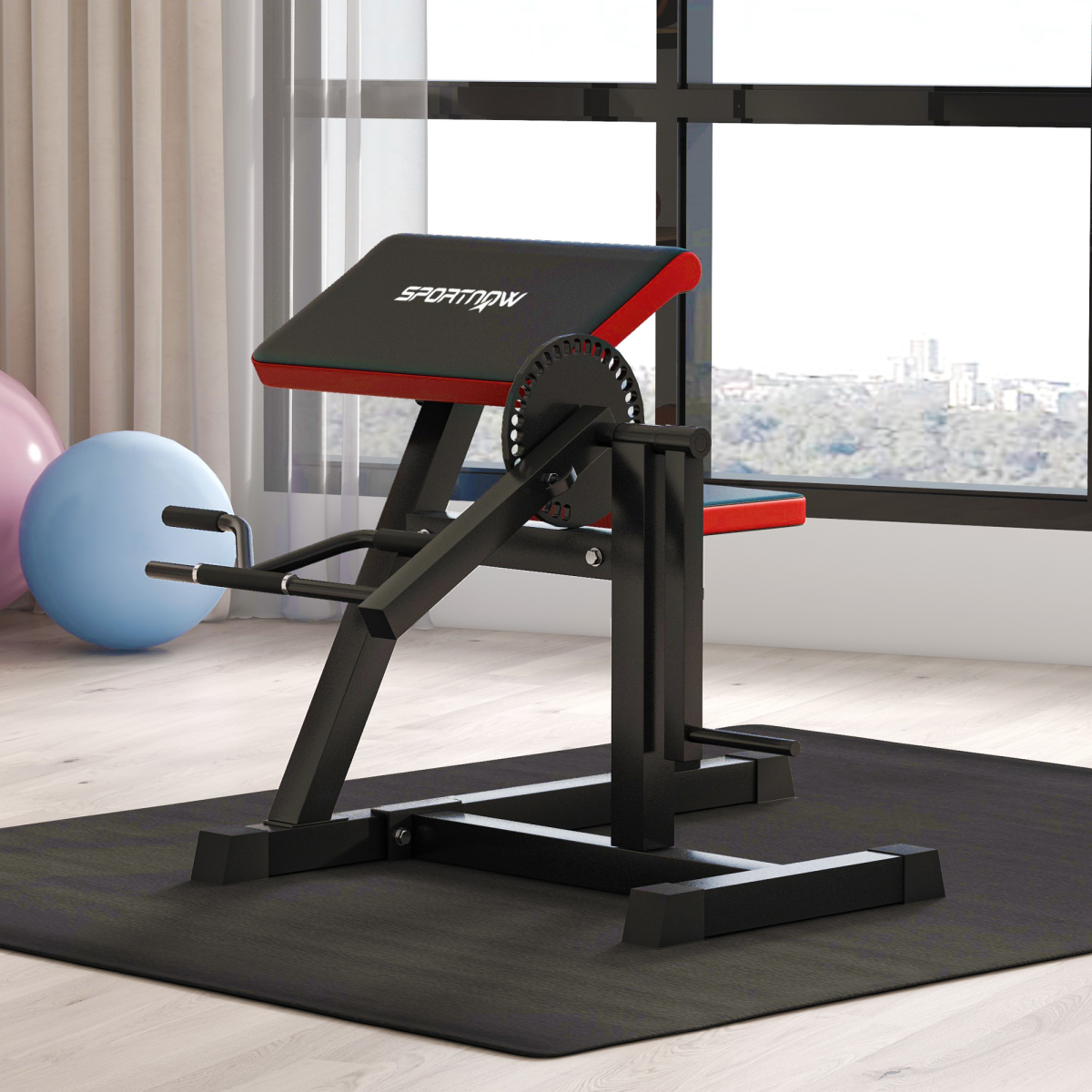 SPORTNOW Adjustable Preacher Curl Bench - Elevate Your Home Workout Game! - All Round Fitness