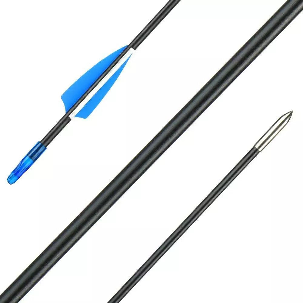 30x Fiberglass Archery Arrows – 31" Target Practice Arrows for Recurve & Compound Bows