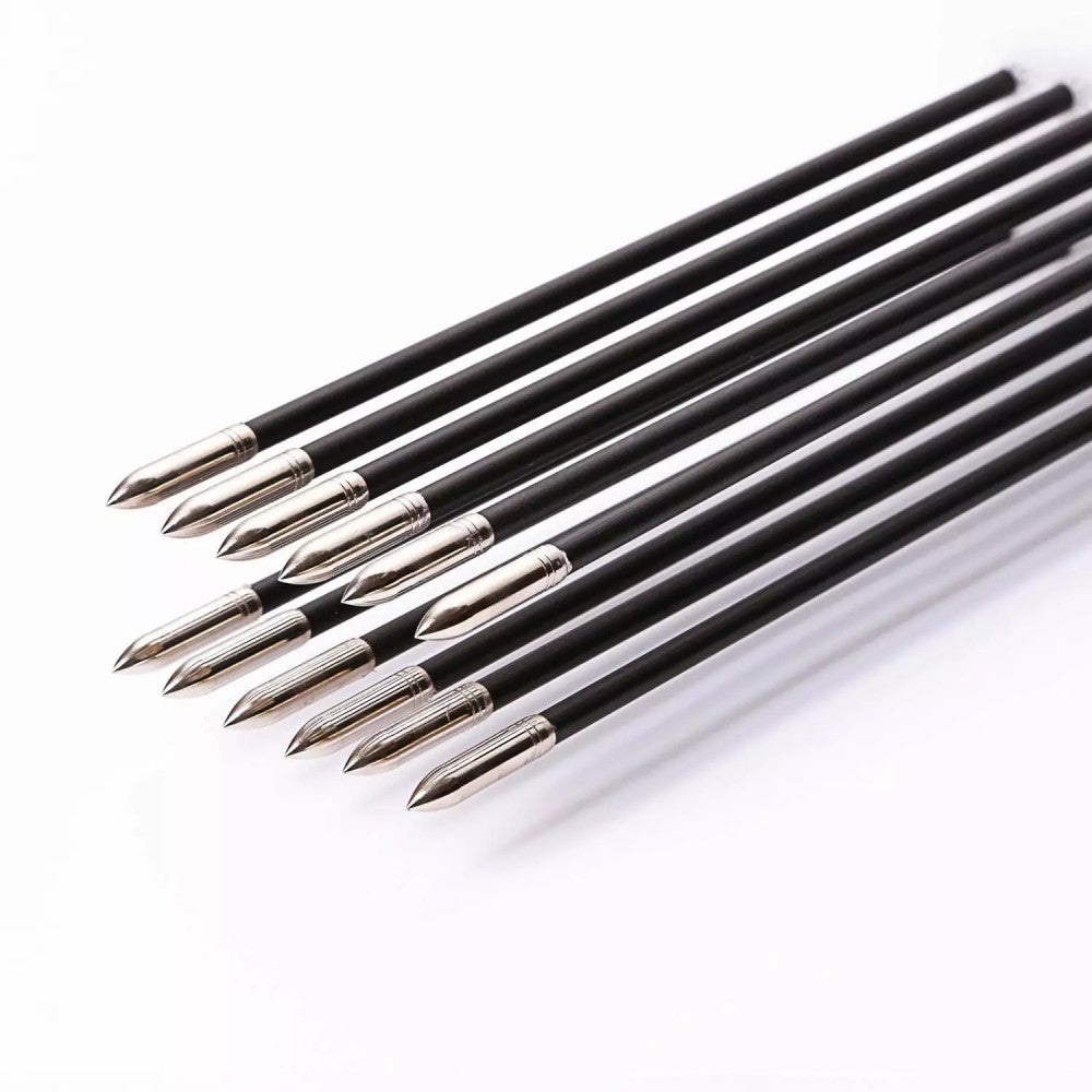 30x Fiberglass Archery Arrows – 31" Target Practice Arrows for Recurve & Compound Bows