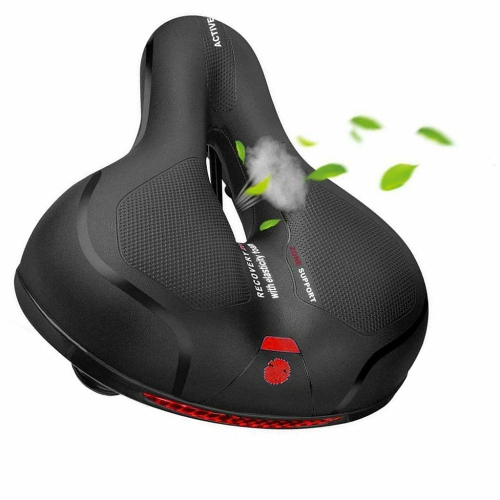 Comfort Gel Bike Saddle with Memory Foam & Dual-Spring Suspension – Unisex, Universal Fit (UK)