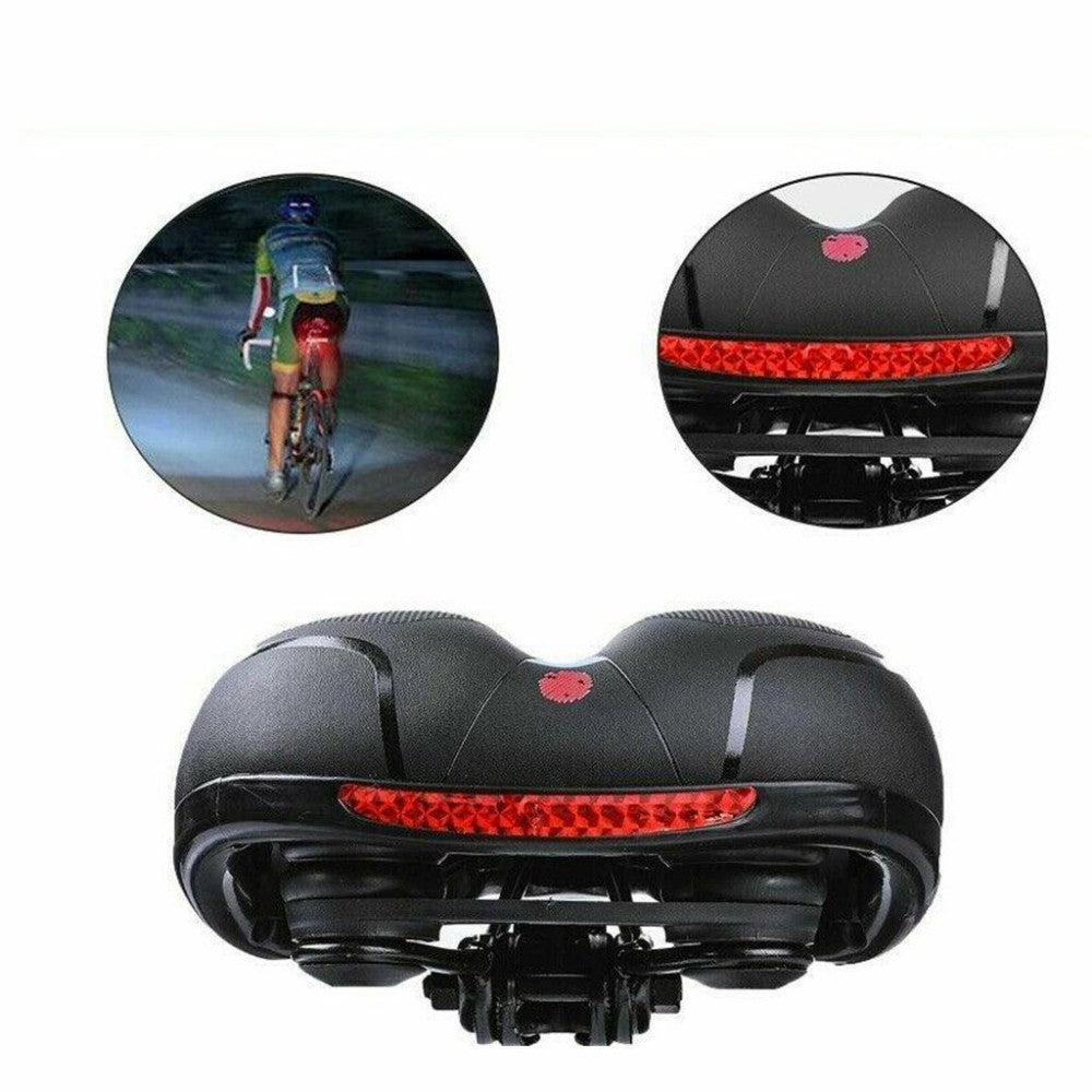 Comfort Gel Bike Saddle with Memory Foam & Dual-Spring Suspension – Unisex, Universal Fit (UK)