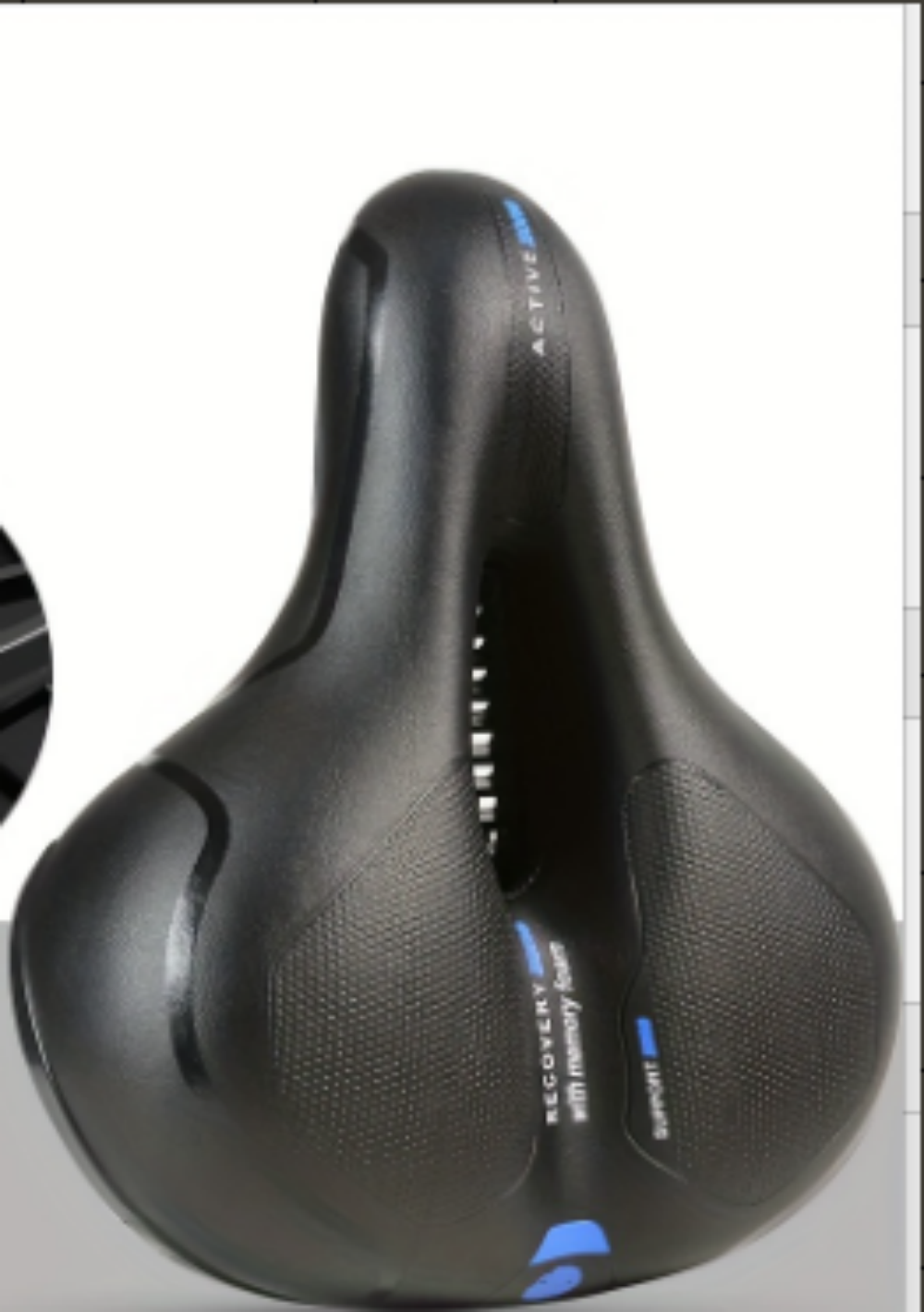 Comfort Gel Bike Saddle with Memory Foam & Dual-Spring Suspension – Unisex, Universal Fit (UK)