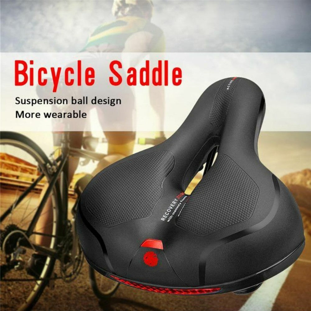Comfort Gel Bike Saddle with Memory Foam & Dual-Spring Suspension – Unisex, Universal Fit (UK)