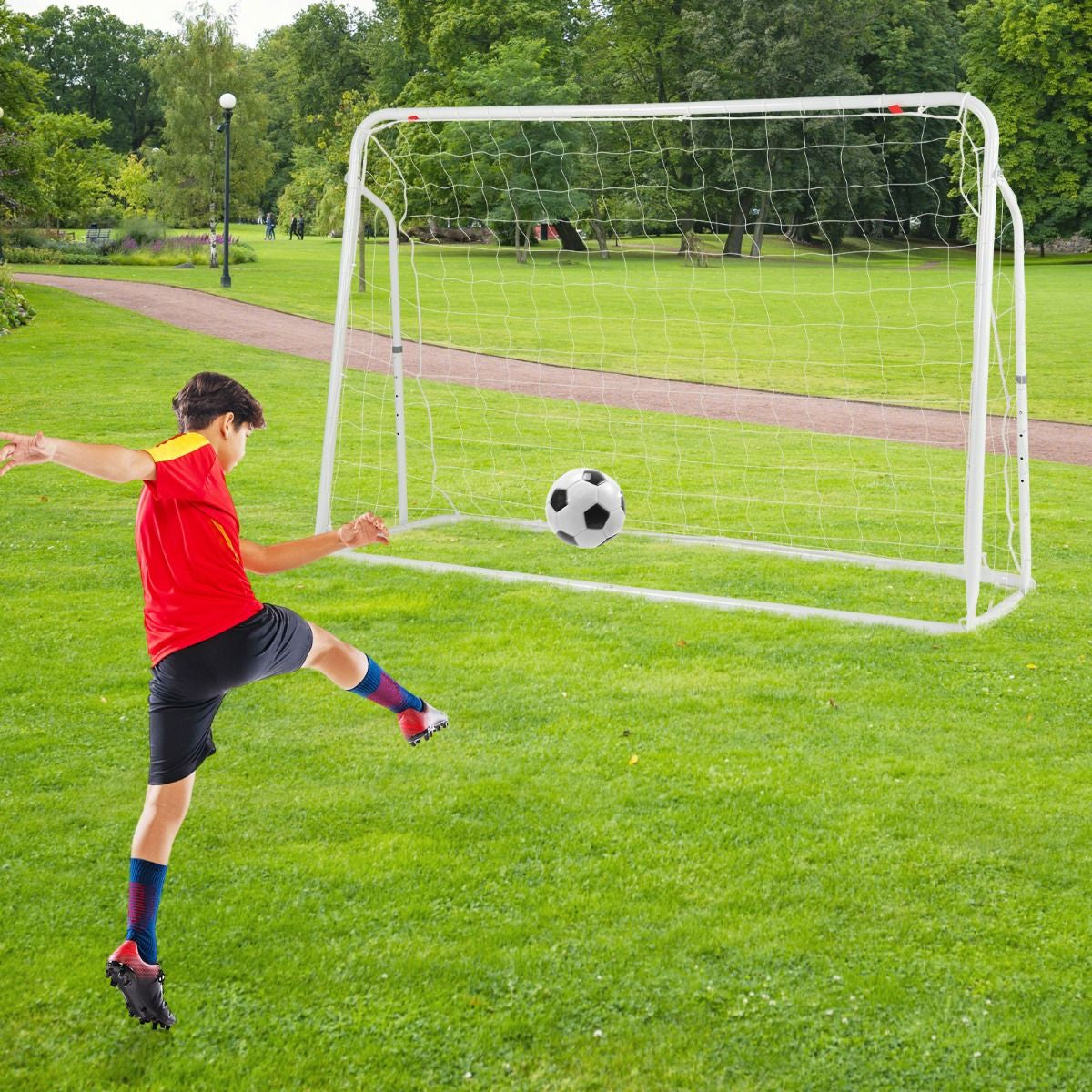 2-in-1 Soccer Rebounder and Goal for Children Aged 6 and Above