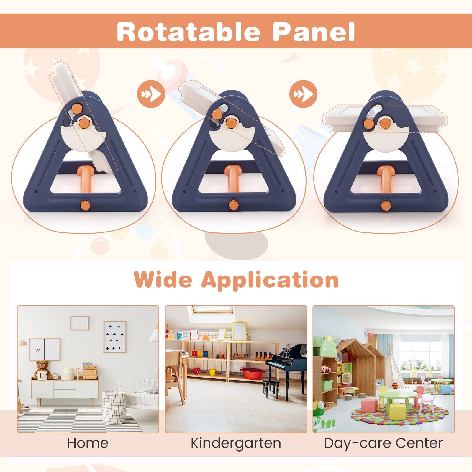 2-in-1 Kids Art Table & Easel with Rotatable & Removable Desktop – Includes Chair, Storage & Building Blocks