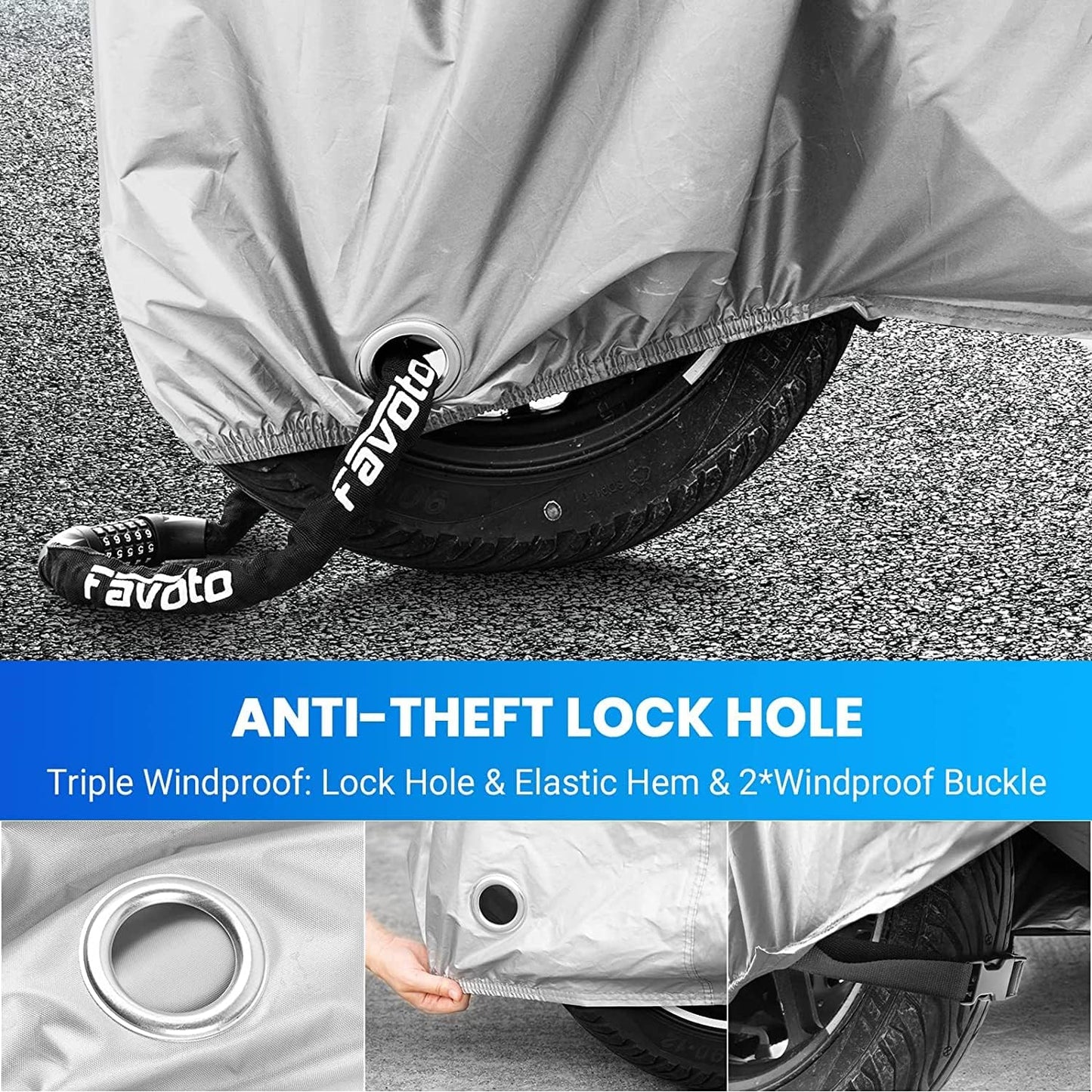 Suzuki Hayabusa Motorcycle Cover (2000–2024) – Heavy-Duty Waterproof, Dustproof & UV-Resistant Outdoor Motorbike Protection