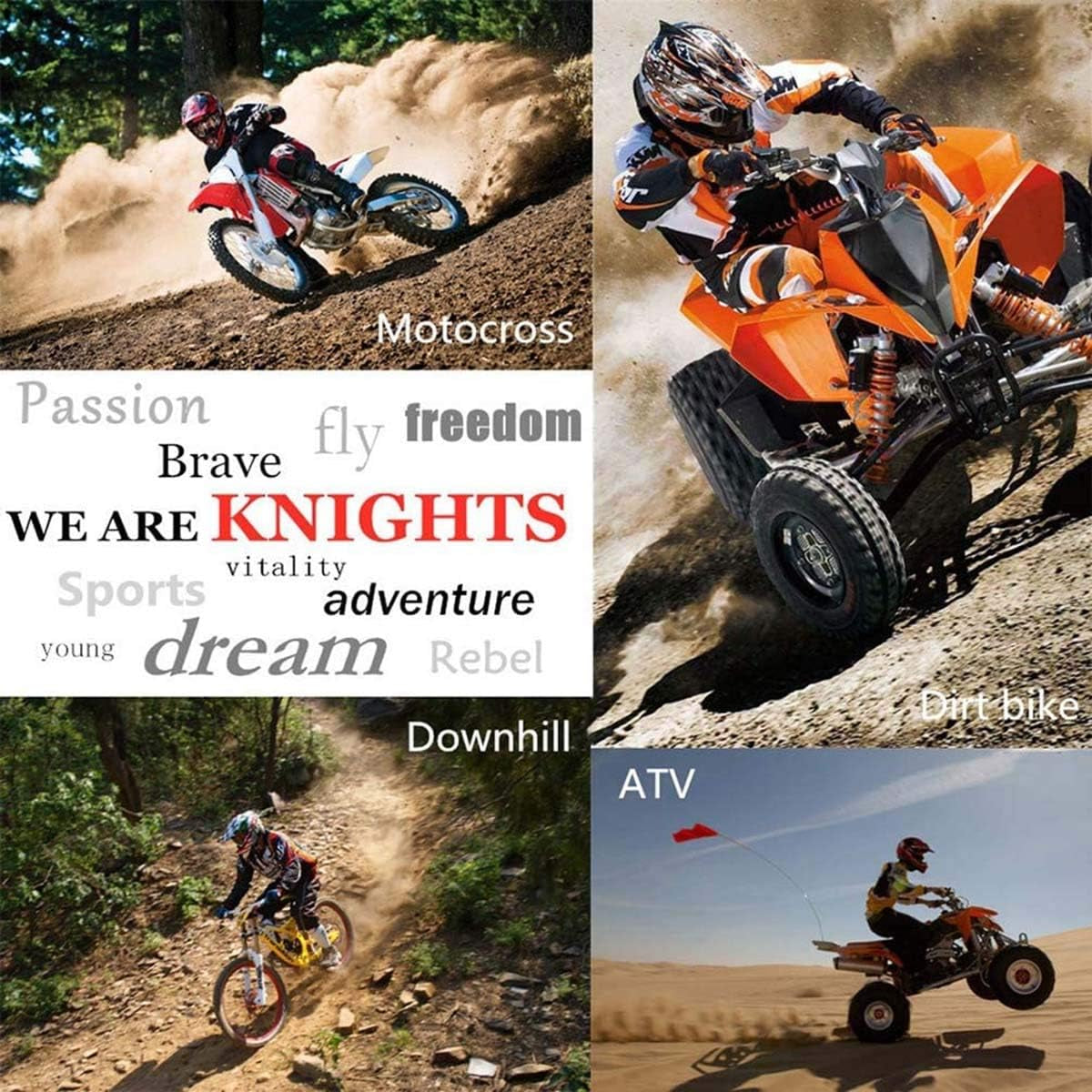 Full Face Red & Black Web Motocross Helmet Set – DOT Certified MTB MX ATV Dirt Bike Helmet with Goggles, Gloves & Mask | Adults & Youth Sizes