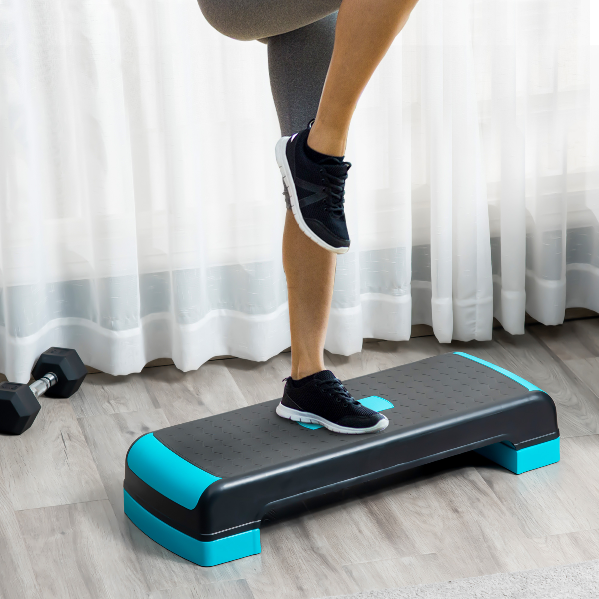 Adjustable 3-Level Aerobic Stepper for Home & Office – Safe & Non-Slip Design! - All Round Fitness
