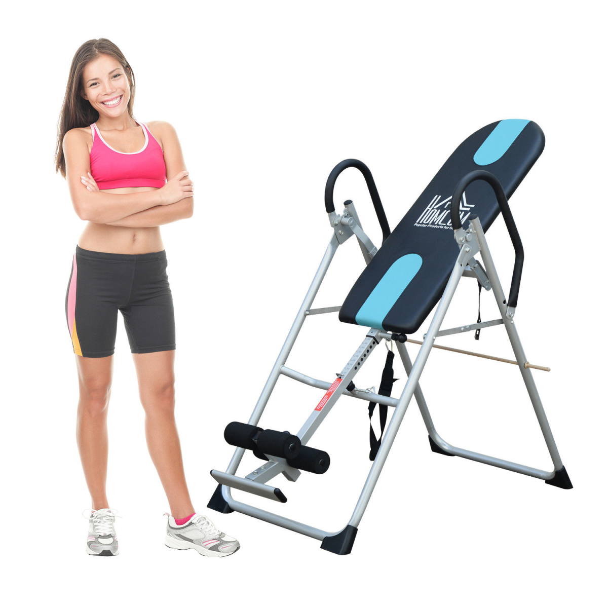Adjustable Foldable Inversion Table for Back Pain Relief & Home Fitness - All Round Fitness