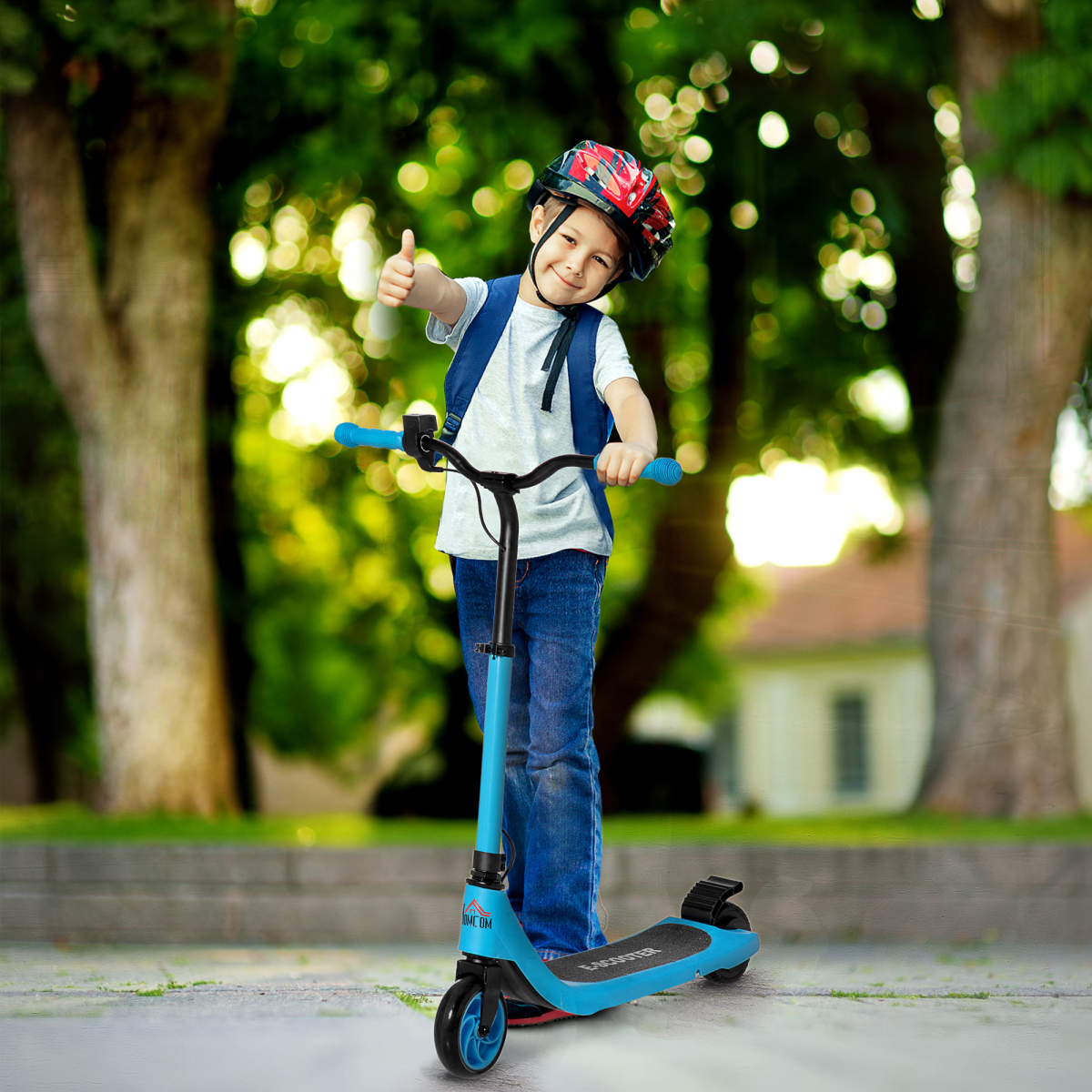 120W HOMCOM Electric Scooter - Stylish, Fast, and Safe with Battery Display - All Round Fitness