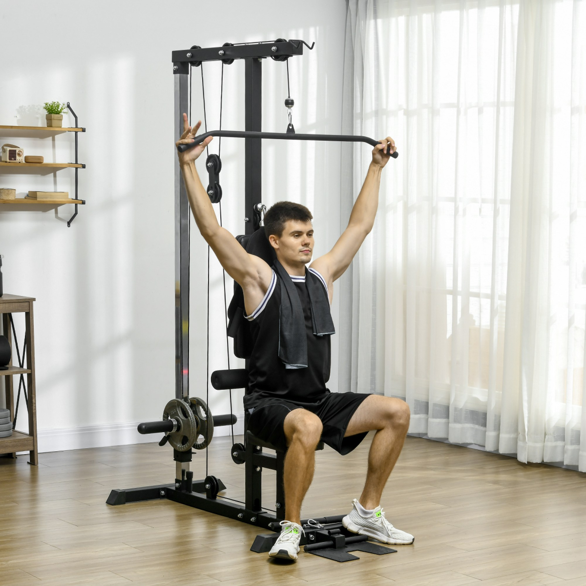 SPORTNOW Power Cage: Ultimate Adjustable Pull-Up Station for Home Workouts - All Round Fitness