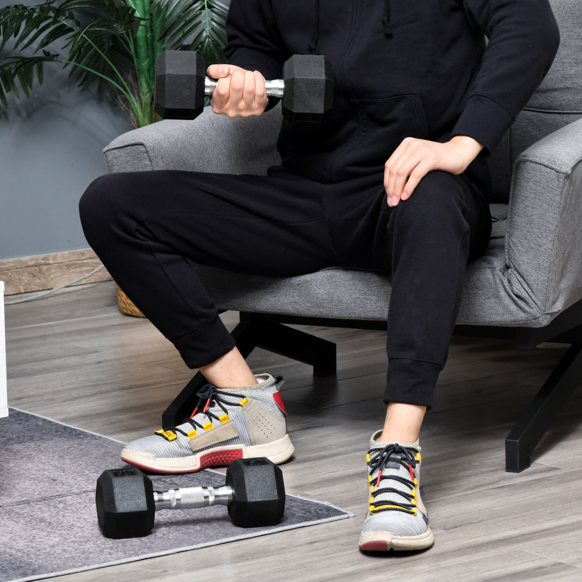 Hexagonal Dumbbell Set - 2x6kg for Home & Office Fitness, Durable & Safe! - All Round Fitness