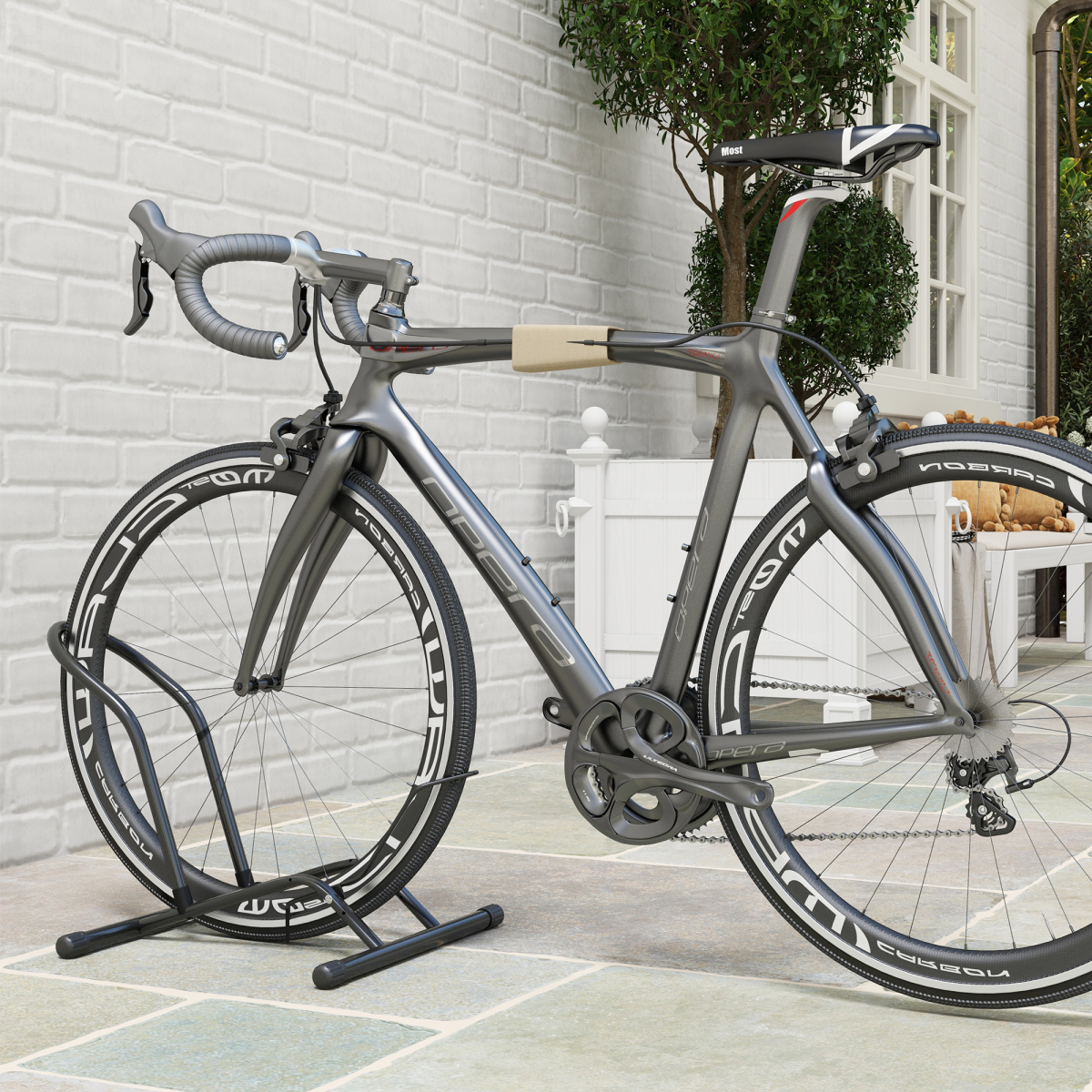 Indoor Bike Stand – Bicycle Storage Rack for Garage, Home & Flat Use