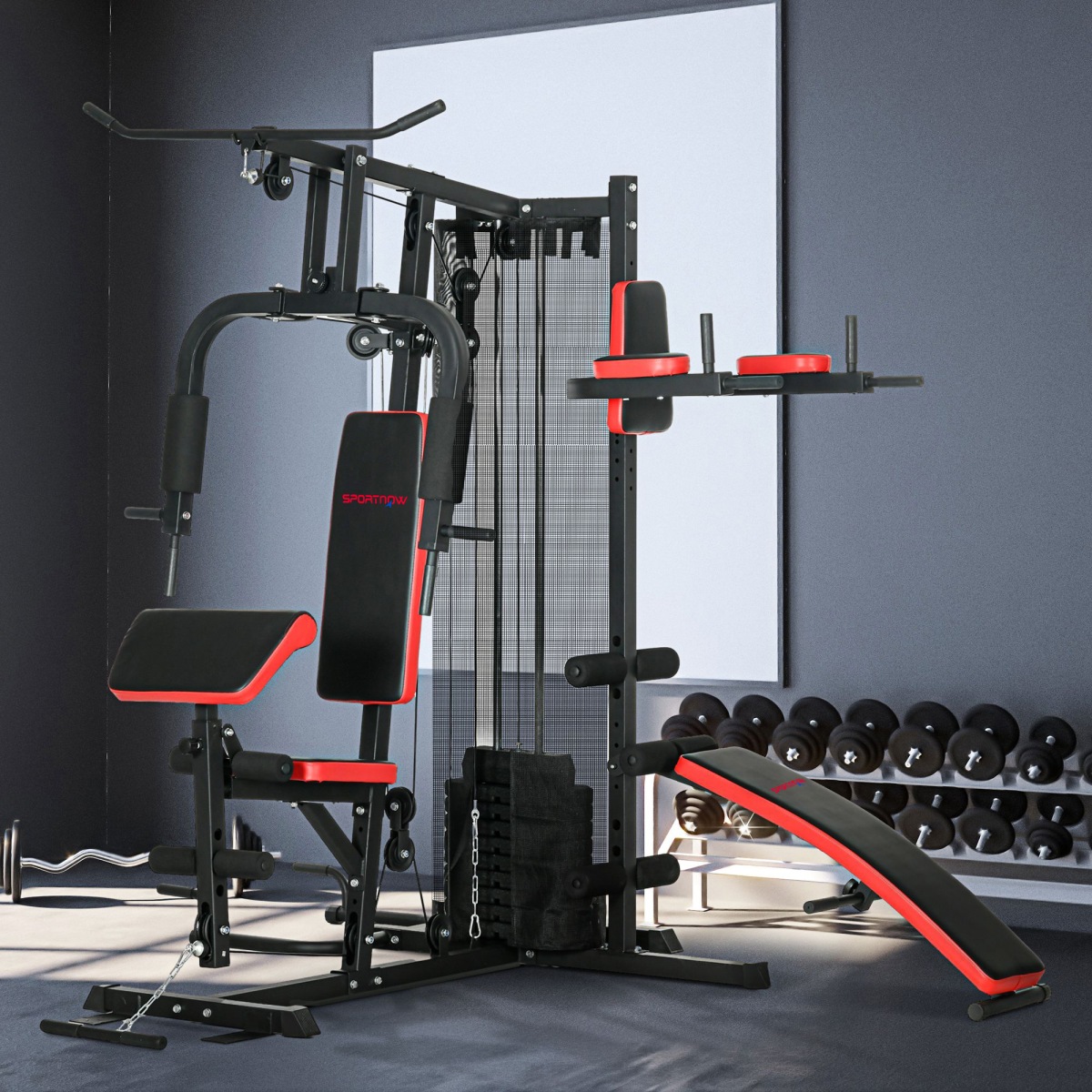 Ultimate Multi-Gym Workout Station: Versatile Fitness for All Levels - All Round Fitness