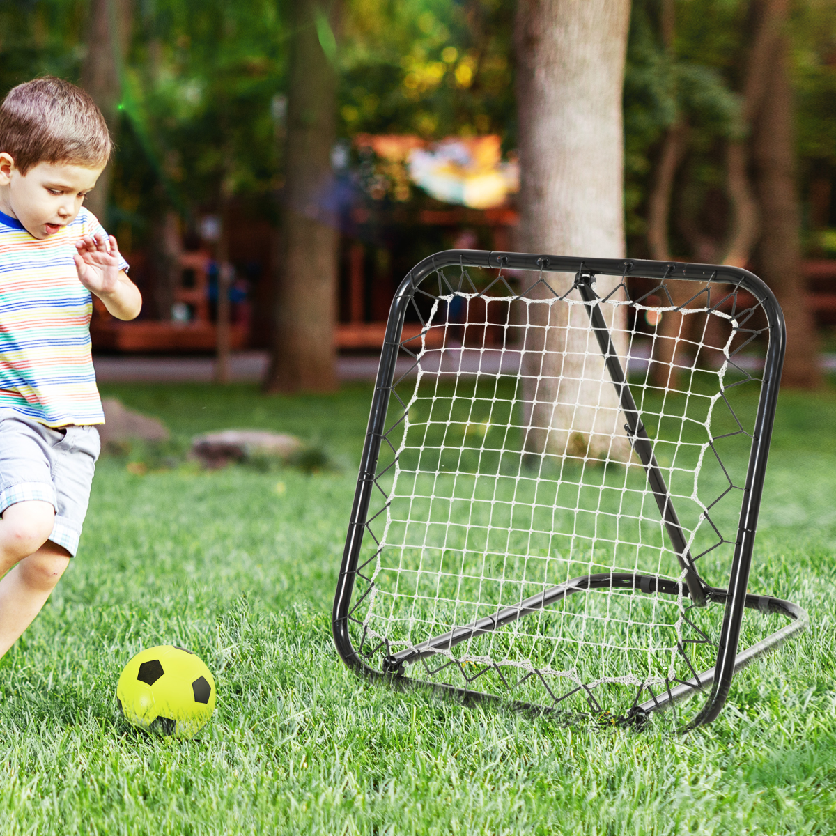 Multi-Angle Rebounder Net for Football & Baseball Training by HOMCOM - All Round Fitness