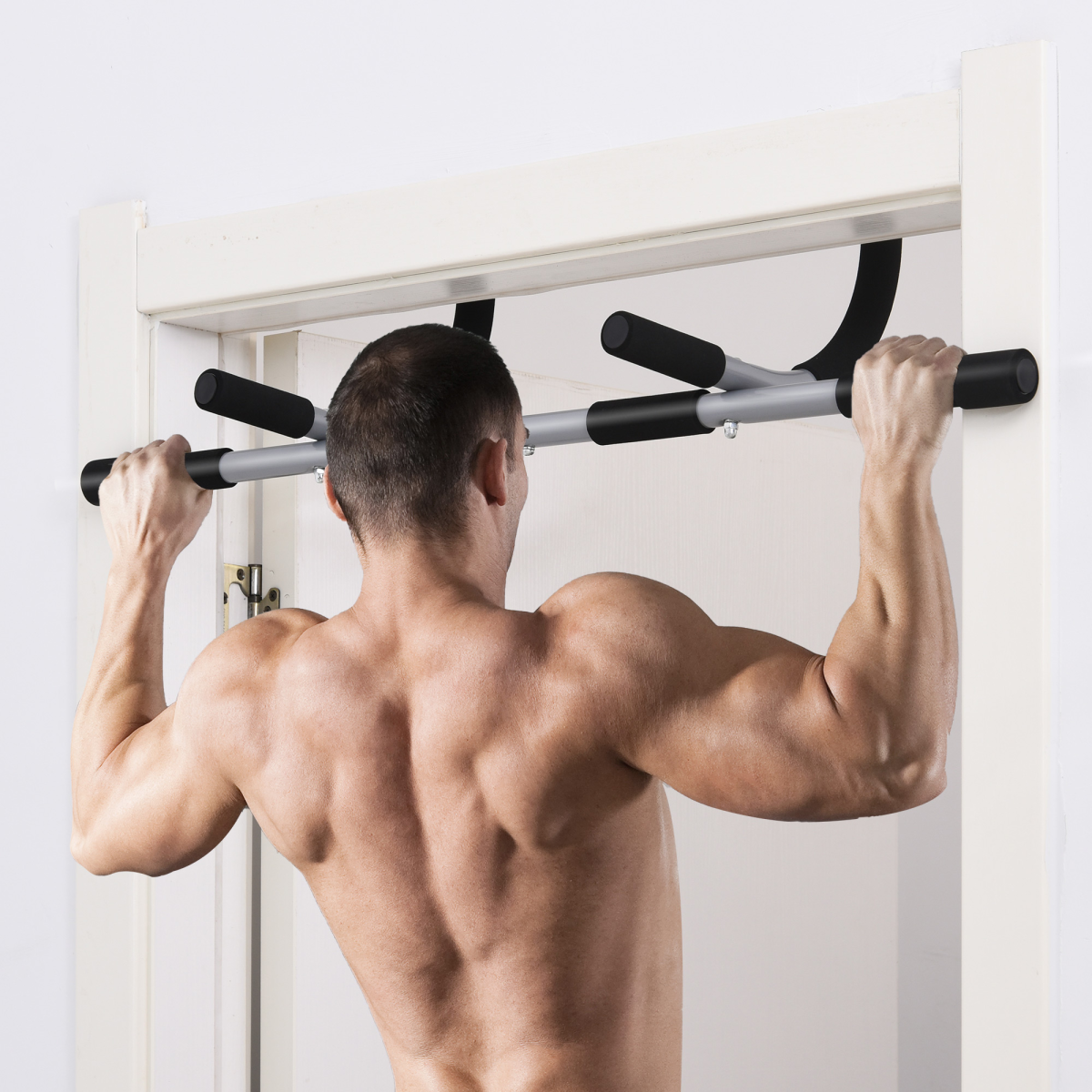 Transform Your Home Gym: HOMCOM Adjustable Door Pull-Up Bar for Total Upper Body - All Round Fitness