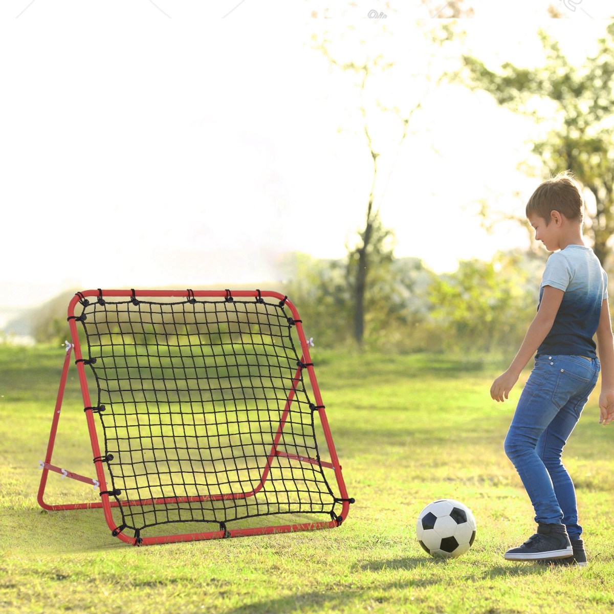 HOMCOM Versatile Rebounder Net - Elevate Your Game in Baseball, Soccer & More! - All Round Fitness