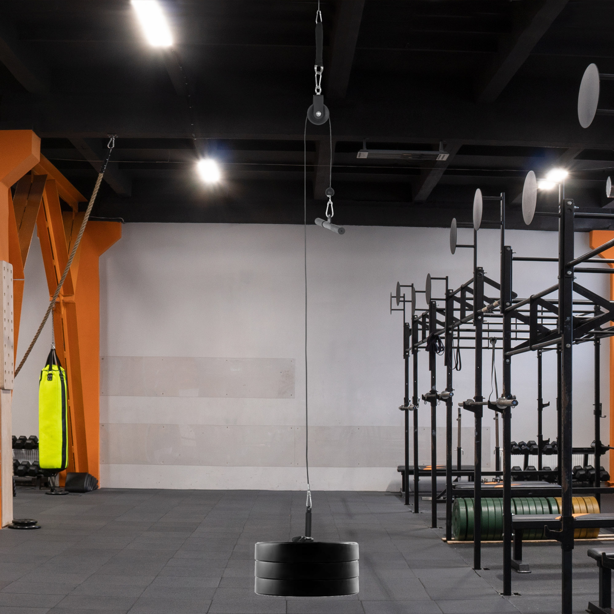 Cable Pulley System for Home Gym – Lat Pull Down & Tricep Training with DIY Loading Pin - All Round Fitness